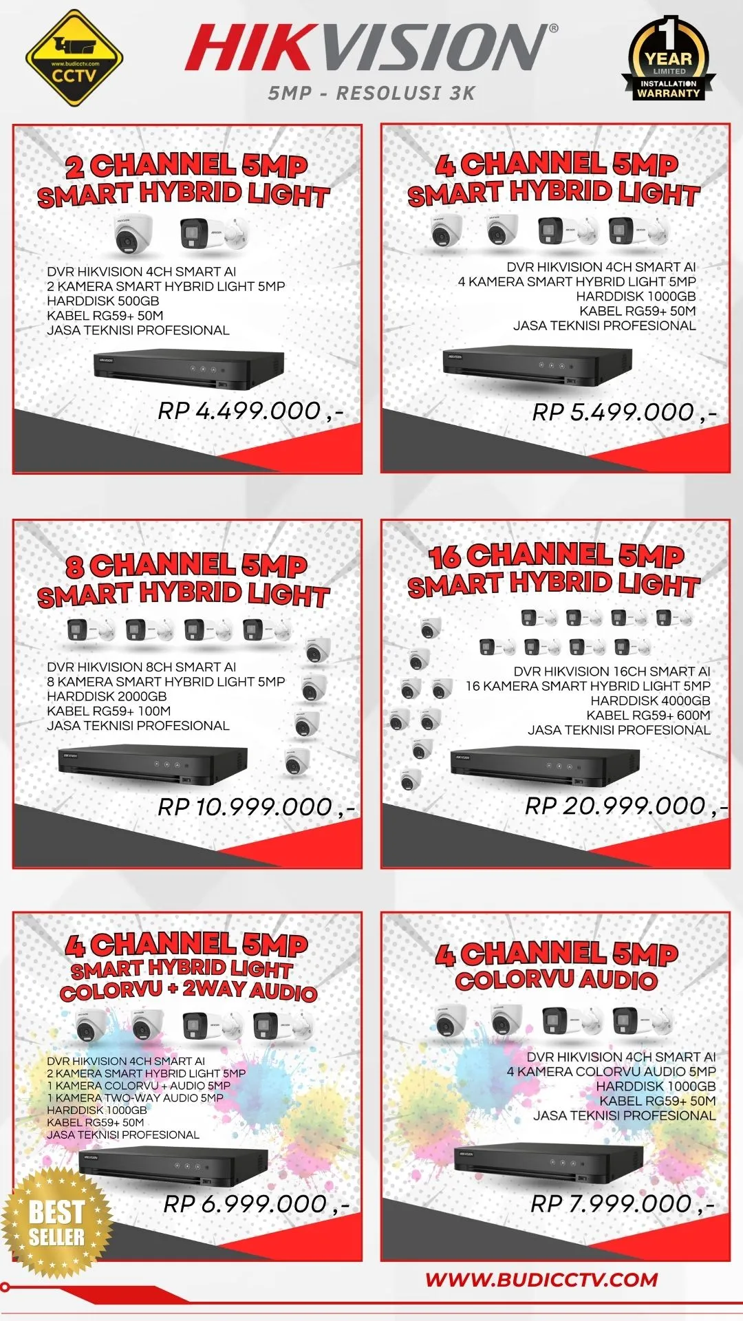 Brosur Harga 2 - Budi CCTV