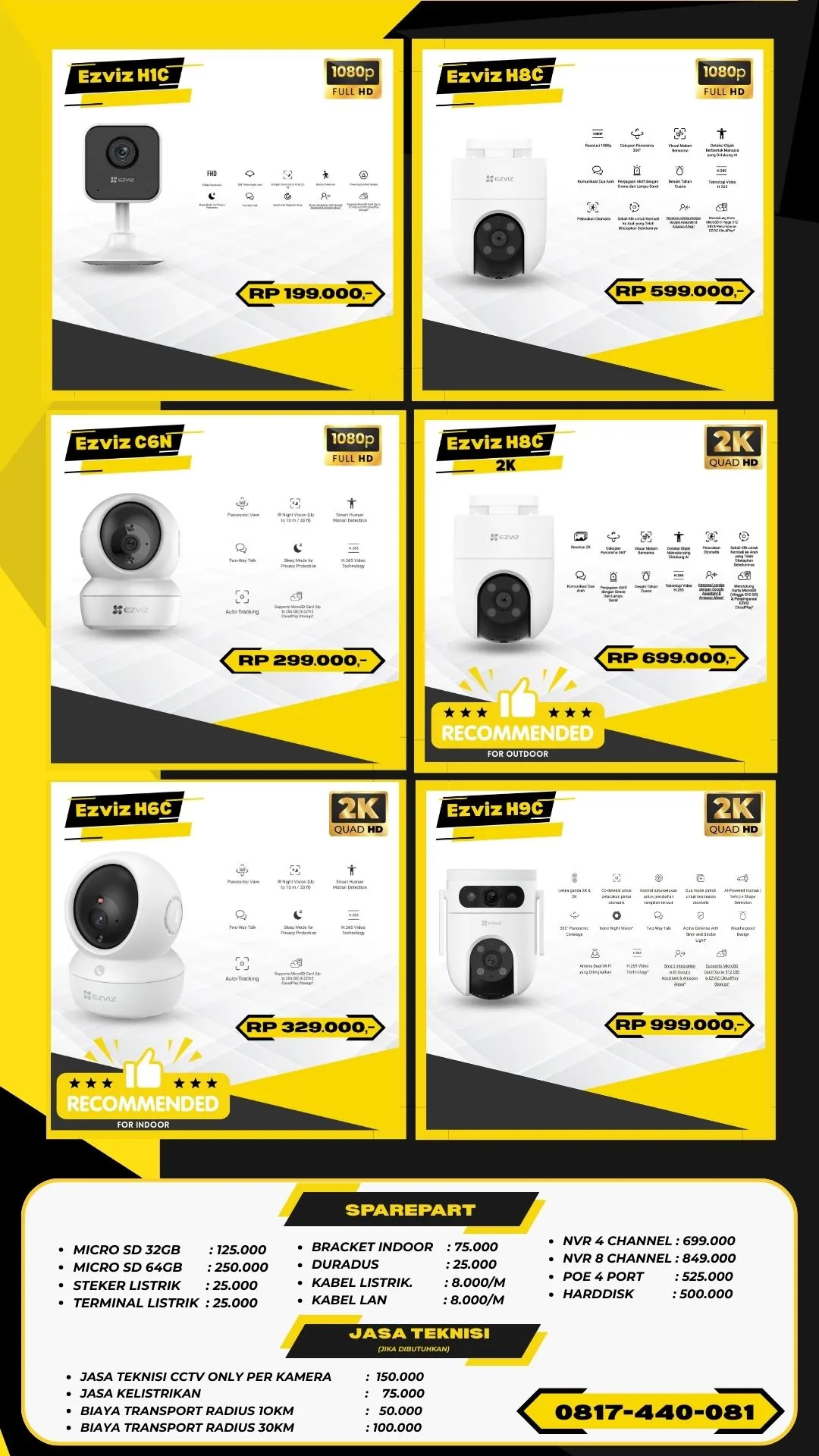 Brosur Harga 4 - Budi CCTV