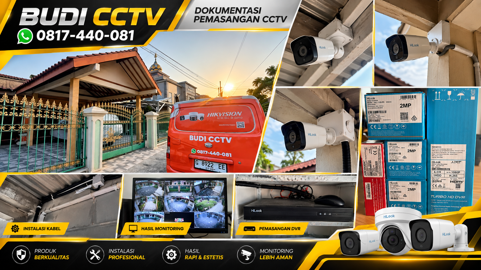 Instalasi CCTV Hilook di Rumah Cirebon, Proteksi Akses Sistem