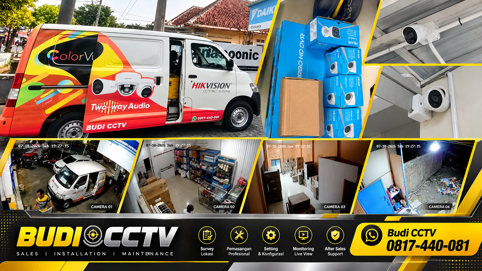 Pemasangan CCTV HiLook Cirebon untuk Toko Elektronik dengan Sistem yang Terintegrasi
