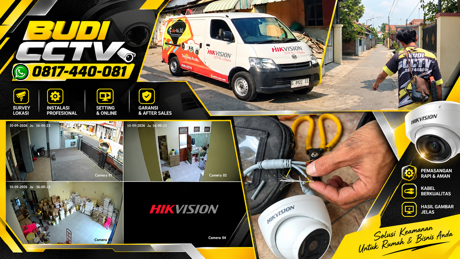 CCTV Hikvision Cirebon dengan Pilihan Kamera Analog dan IP bersama Budi CCTV