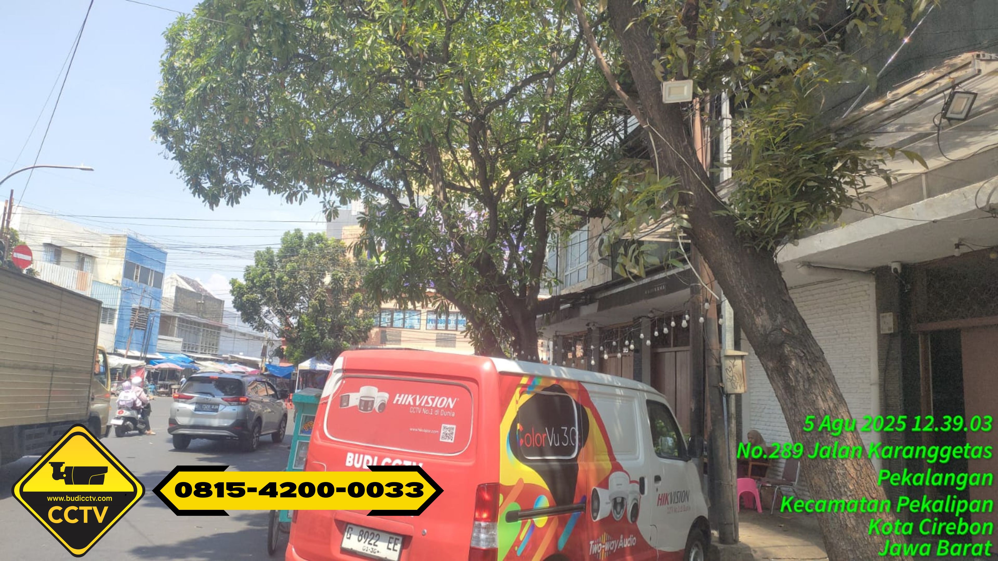 Pemasangan CCTV Hikvision 4 Channel 2MP ColorVu Audio + Two Way Audio di PT Wilayah Pekalongan