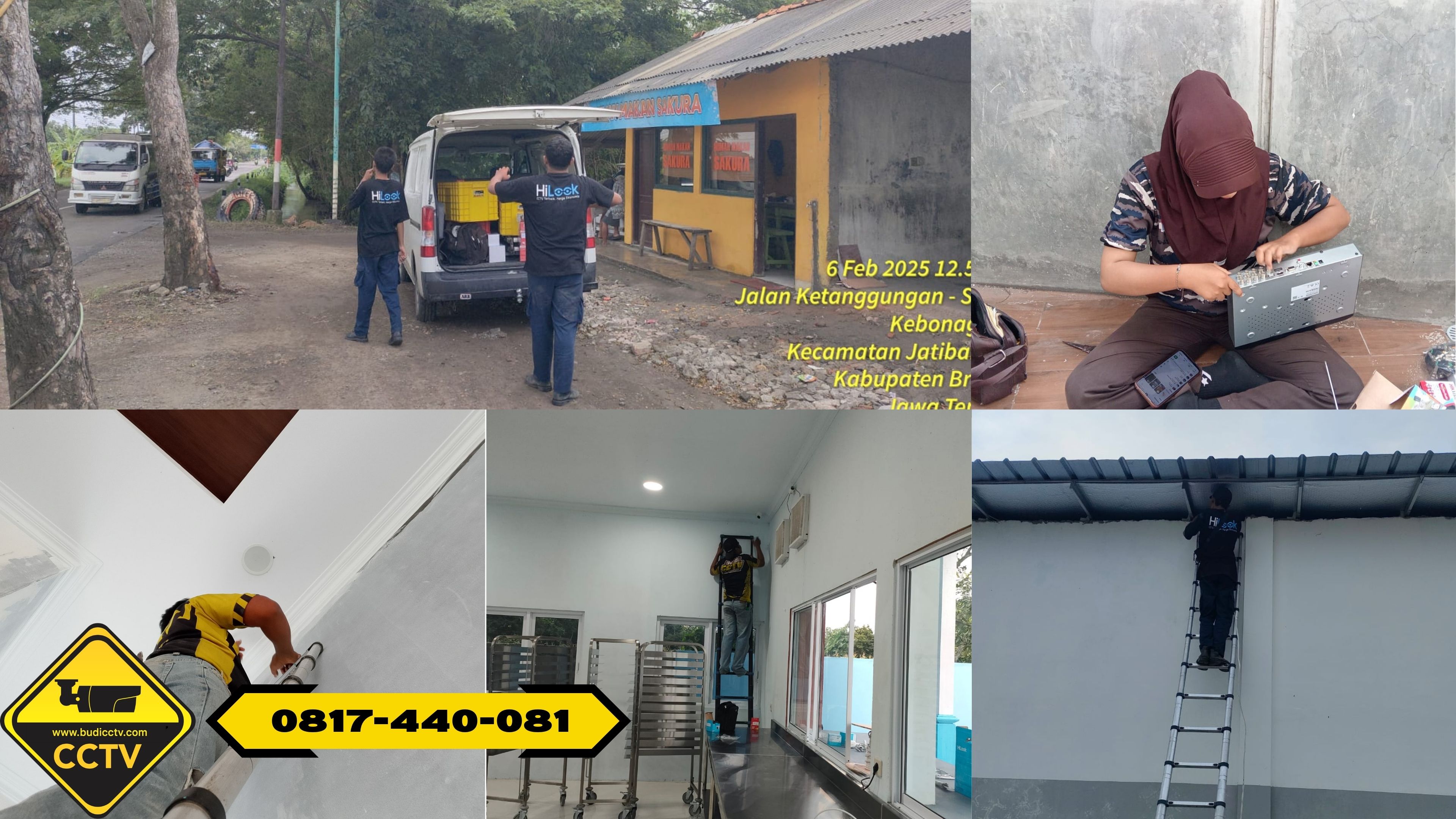 Pasang CCTV Hikvision 8 Channel 2MP Infra Red Full HD di Rumah Makan Semarang