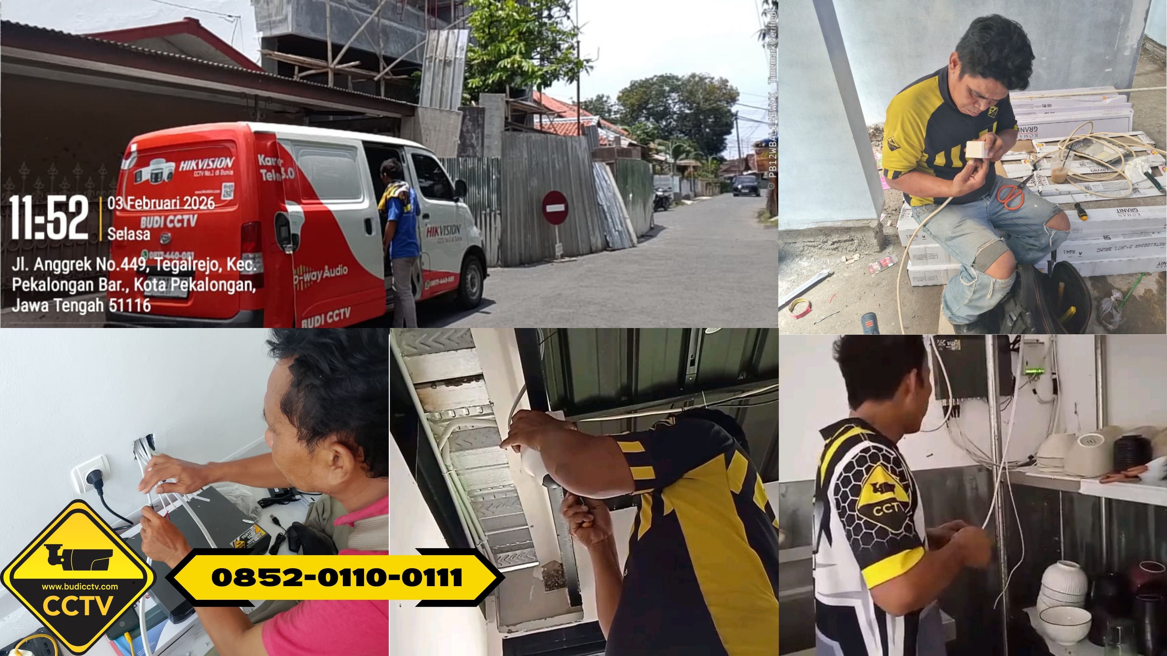 Pemasangan CCTV Hikvision 8 Channel 2MP Infrared Full HD di Ruko Kota Cirebon