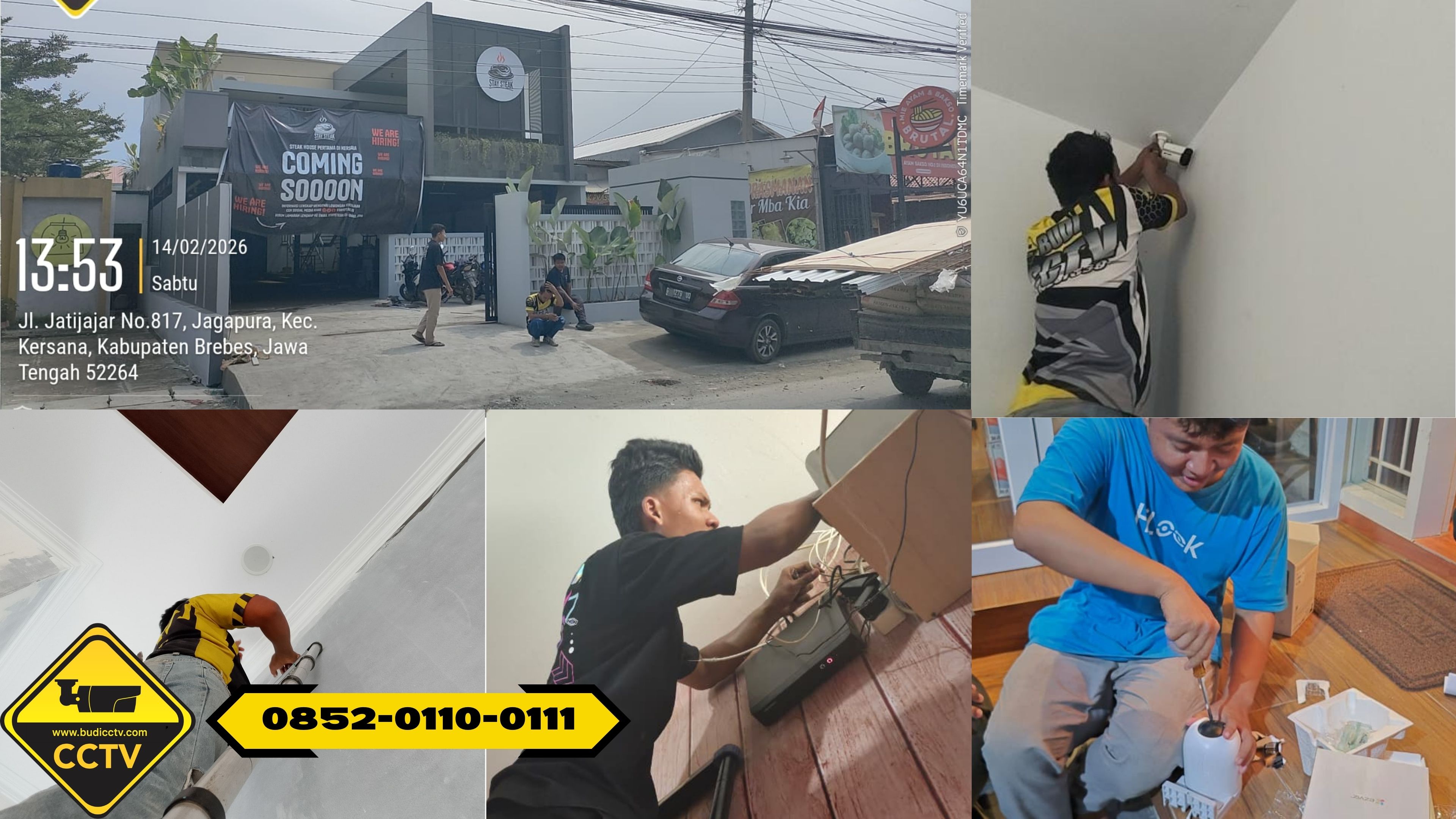 Instalasi CCTV Hikvision 8 Channel Full HD untuk Ruko di Kota Cirebon
