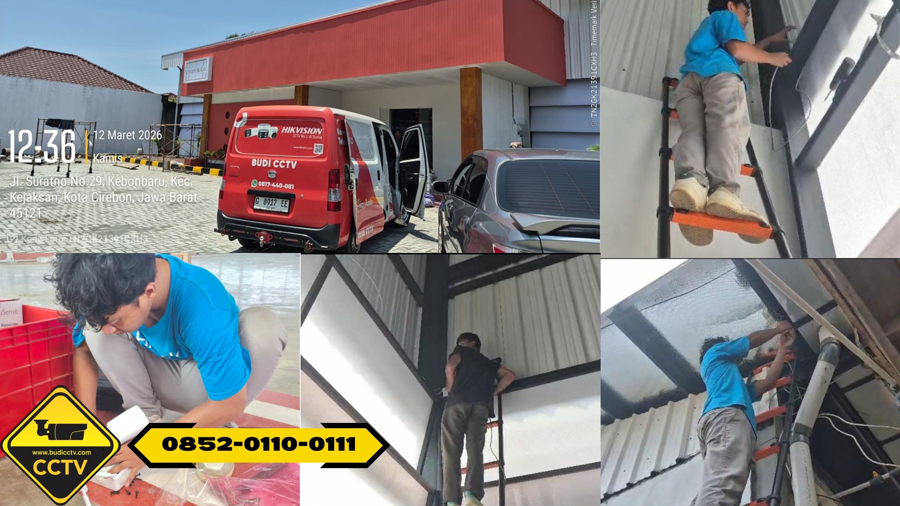 Pemasangan CCTV Hikvision 16 Channel Smart Hybrid Light 5MP di Perusahaan Area Grobogan