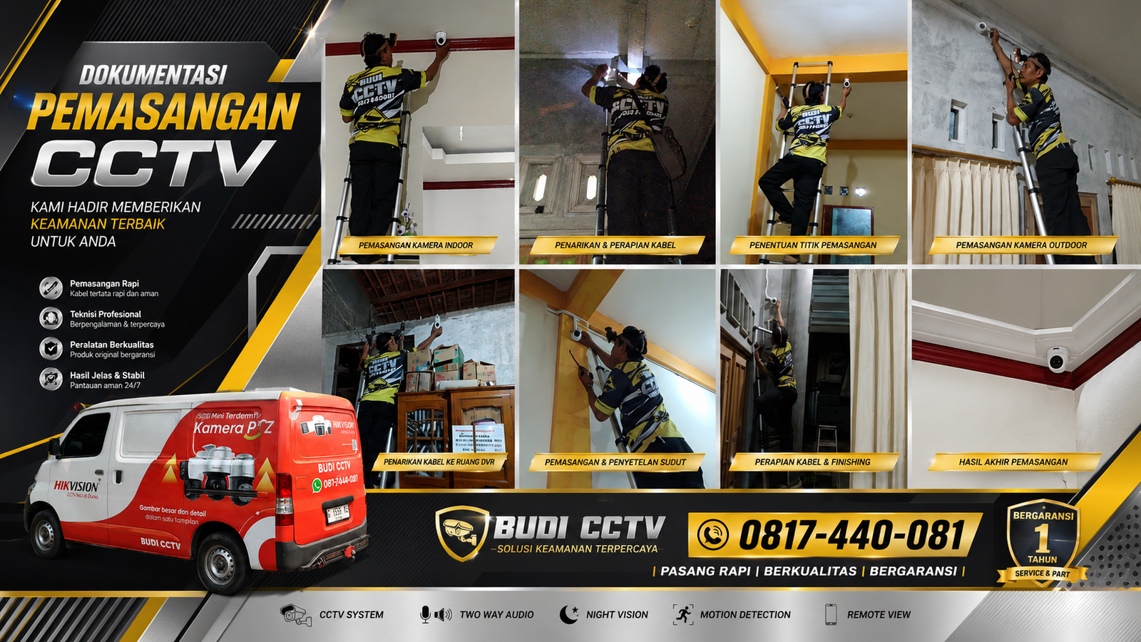 Instalasi CCTV Hikvision Cirebon, Kualitas Gambar Jelas