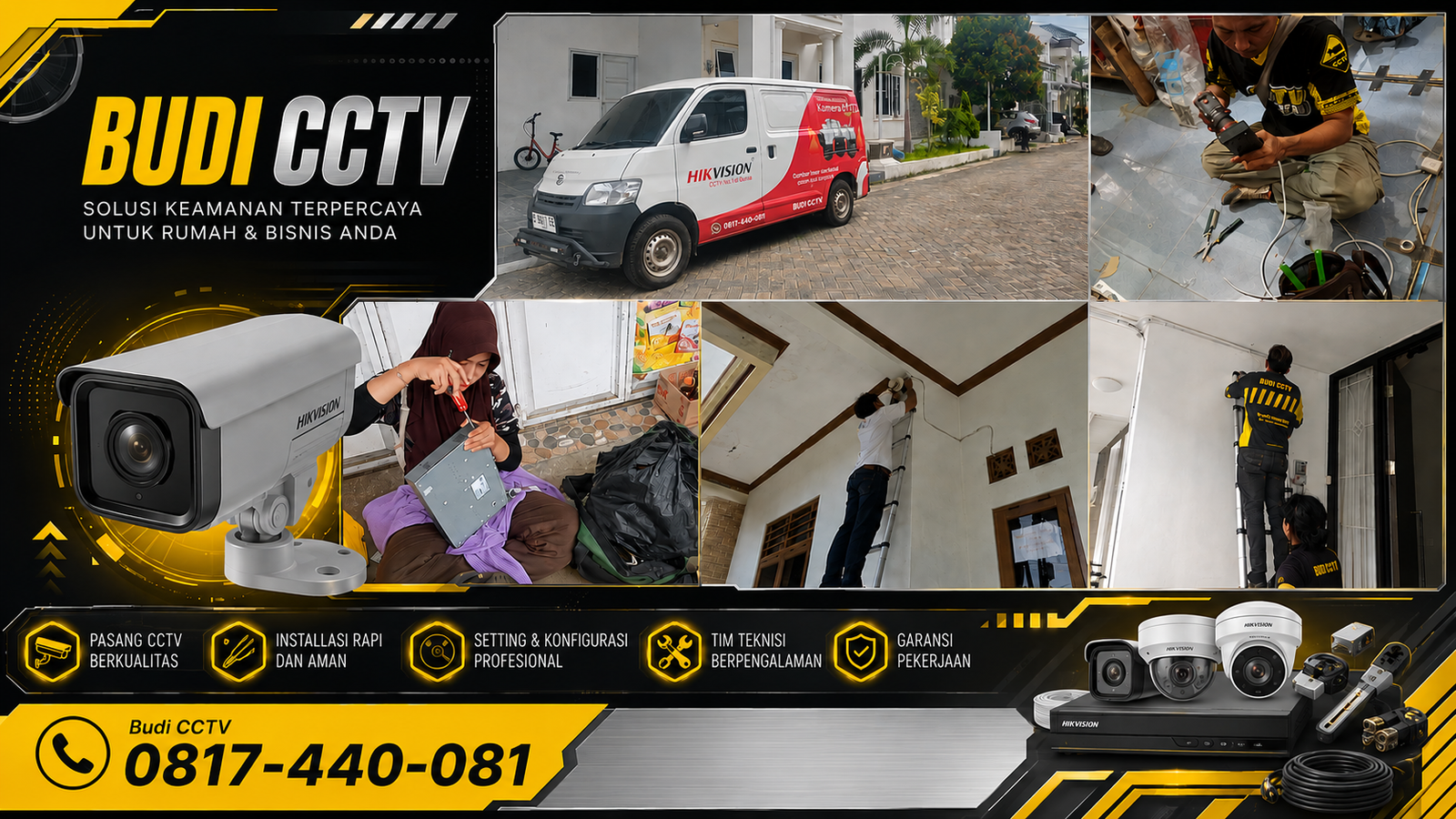 Pemasangan CCTV Hikvision di Salah Satu Rumah Cirebon, Jaminan Kualitas Produk