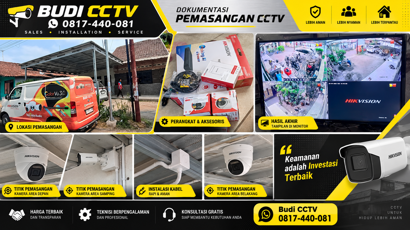 Pemasangan CCTV Hikvision di Salah Satu Rumah Cirebon, Kepastian Garansi Resmi